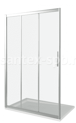 Душевая дверь трехсекционная Bas ORION WTW 110x185