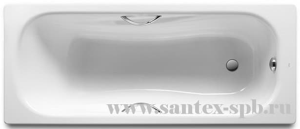 Ванна Стальная Roca PRINCESS 170x70 с качественным эмалевым покрытием, производство Испания