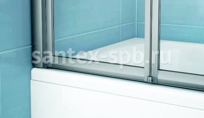 шторка для ванной ravak vs3 100 стекло прозрачное