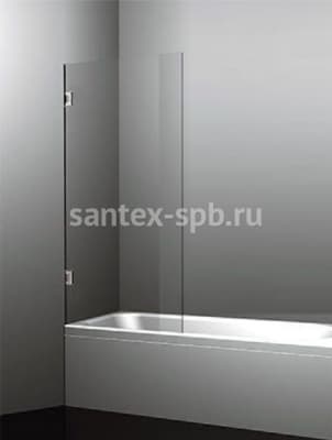 Шторка на ванну распашная GlassWare TYPE-2 80х150