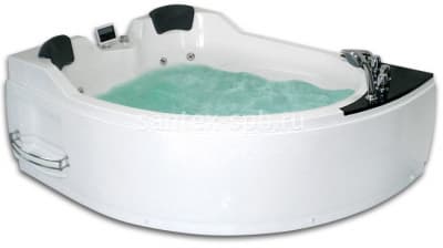 акриловая ванна с гидромассажем gemy g9086k 170х133
