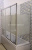 стеклянная шторка для угловой ванны practic 1500x700 раздвижная