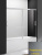 Шторка для ванны стеклянная CEZARES TANDEM-SOFT VF-2 180х145 реверсивная матовая