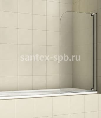 шторка для ванны стеклянная rgw sc-01 100х150 распашная