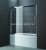 стеклянная шторка для ванной cezares trio-v-22 180х145