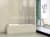 стеклянная шторка для ванной cezares pratico-v-5-120/140-c-cr