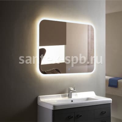 зеркало для ванны demure с led подсветкой 92х69