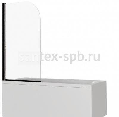 Шторка для ванной стеклянная Bas Screen SCREEN H-80-C-В 80х140