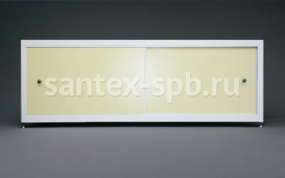 Экран под ванну A-Screen СЛОНОВАЯ КОСТЬ 2 шторки 150 - 170