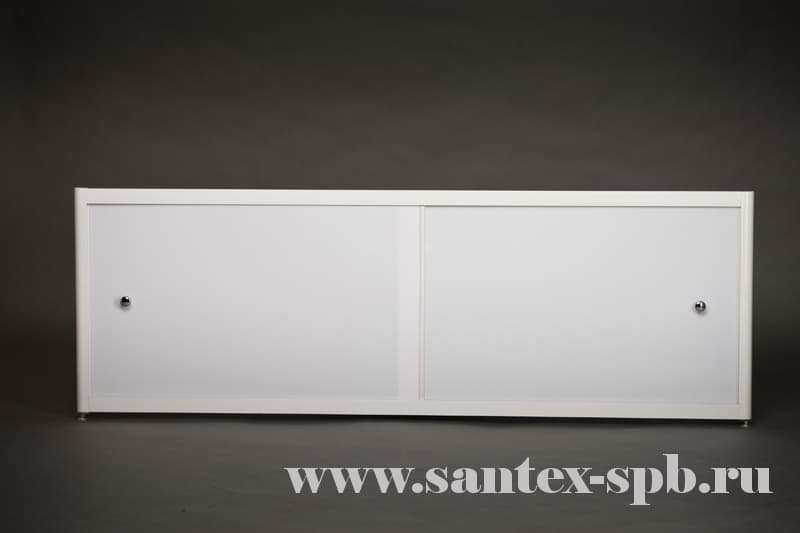 Экран под ванну A-Screen Белый раздвижной  из качественного оргстекла толщиной 3 мм.