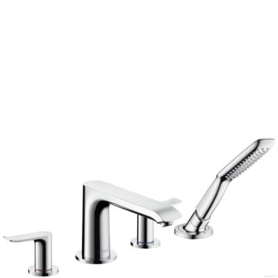 Смеситель на борт ванны hansgrohe Modern METRIS на 4 отверстия