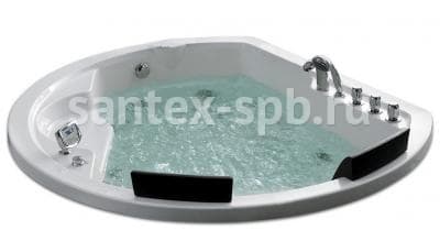 Акриловая ванна с гидромассажем Gemy G9053 K 185х162