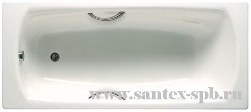 Ванна Стальная Roca SWING 170x75 с качественным эмалевым покрытием, производство Испания