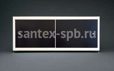 Экран под ванну из композитного материала ЧЁРНЫЙ МАТОВЫЙ, размер 150 - 170