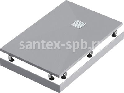 Душевой поддон из искусственного камня Essentia 1300х900 ГРАФИТ