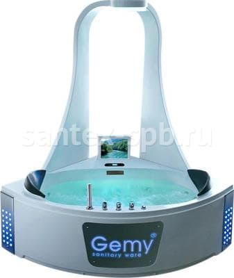 Акриловая ванна с гидромассажем Gemy G9069 O 151х151