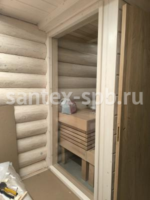 Райкузи - Душевая перегородка для бани из прозрачного стекла 8 мм 1005x2050