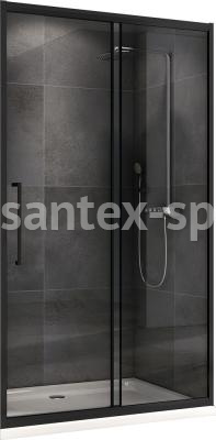 Душевая дверь в нишу ABBER AG30160BH 160x195 чёрная