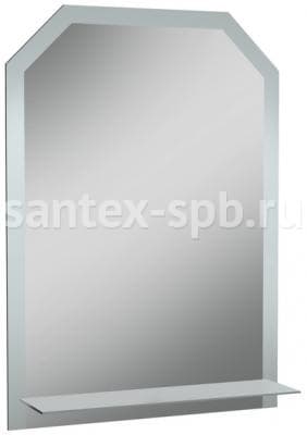 Зеркало в ванную Домино ДОМ 50х70 с полкой с обрамлением