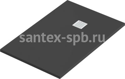 Душевой поддон из искусственного камня Essentia 1600х800 ЧЁРНЫЙ