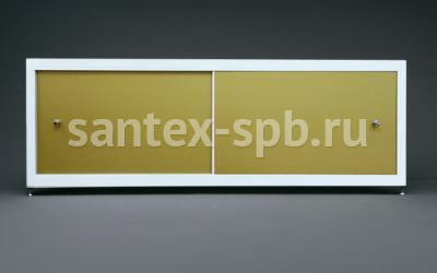 Экран под ванну A-Screen ЗОЛОТО искрящееся 2 шторки 90 - 200