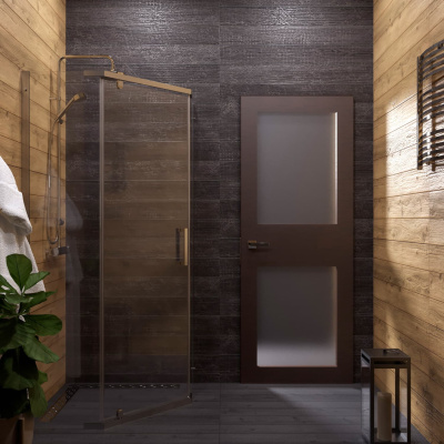 душевое ограждение пятиугольное тритон дека 90x90 с поддоном