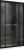 Душевая дверь в нишу ABBER AG33140BH 140x195 чёрная