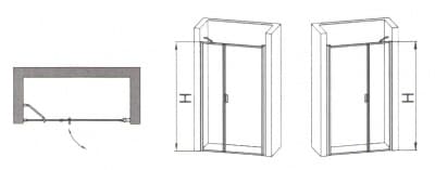 душевая дверь rgw le-02 120x195