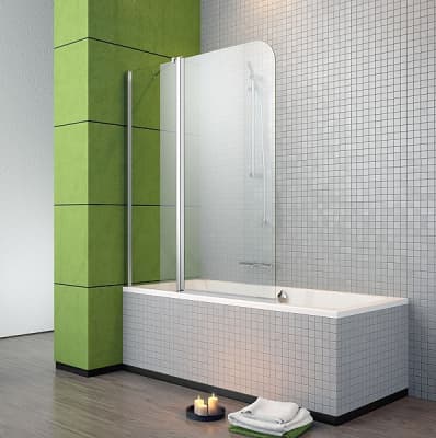 шторка для ванны стеклянная radaway eosii pnd 110