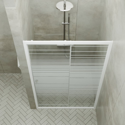 душевая дверь из стекла тритон слайд 100x185