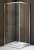 душевое ограждение без поддона bas latte cr 90х90 прозрачное