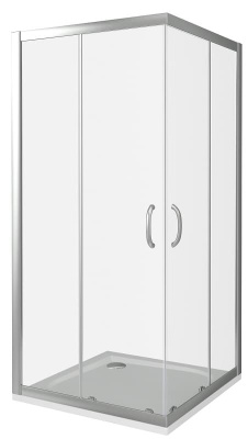 душевое ограждение квадратное bas infinity cr 100х100