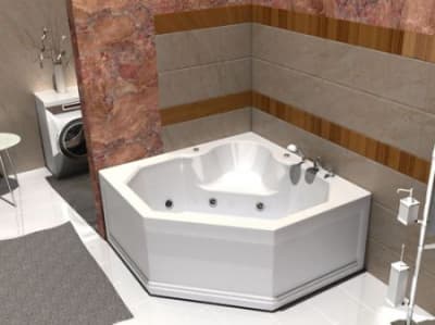 акриловая ванна акватек лира 148x148