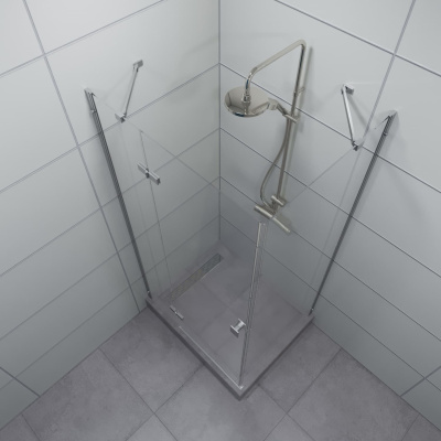 душевое ограждение прямоугольное тритон брава 120x80