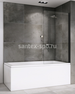 Перегородка на ванну стеклянная ABBER AG71100B 100x140
