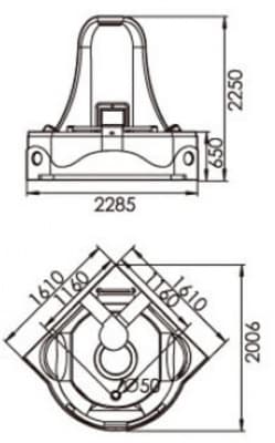 акриловая ванна с гидромассажем gemy g9070 k 170х170