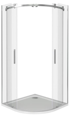 душевое ограждение bas altair-r-td (альтаир) 90x90