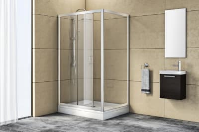 душевое ограждение kolpa san q line tv/2d+ts 100х80