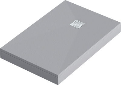 душевой поддон из искусственного камня essentia 1500х700 графит