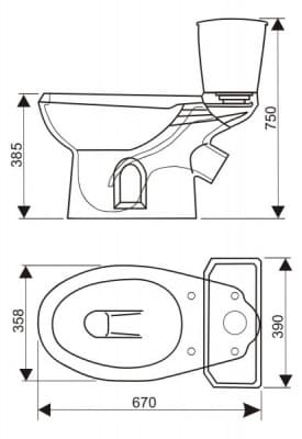 унитаз-компакт оскольская керамика элисса косой