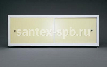 Экран под ванну A-Screen СЛОНОВАЯ КОСТЬ 2 шторки 150 - 170