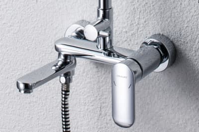 душевая система со смесителем bravat opal f6125183cp-a-rus