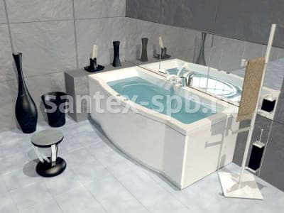акриловая ванна акватек гелиос 180x90