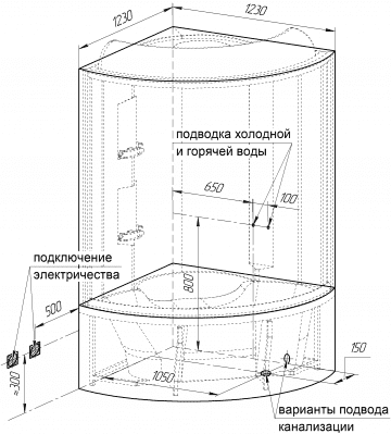 душевая кабина радомир лаура пк