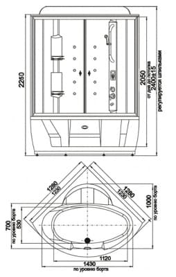 душевая кабина радомир лаура 2