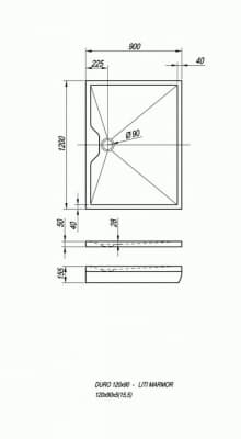 поддон душевой kolpa san duro 120х80