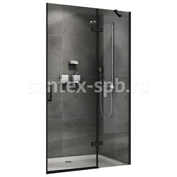 Душевая дверь в нишу ABBER AG08120B 120x195 распашная Чёрная Душевая дверь в нишу ABBER AG08120B 120x195 распашная Чёрная