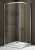 душевое ограждение без поддона bas latte cr 100х100 прозрачное