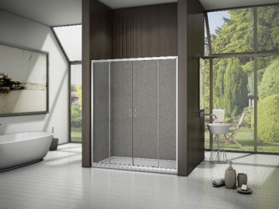 душевые двери в нишу bas latte wtw-td 160х185