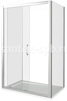 Душевое ограждение без поддона Bas LATTE WTW+SP 140х80